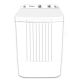 Dawlance Washing Machine 10KG DW 6100W Semi Automatic White 10 Years Brand Warranty HM APPLIANCES